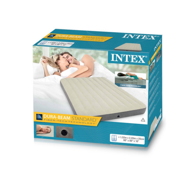 64709 Надувной матрас 152х203х25см "Deluxe" до 272кг