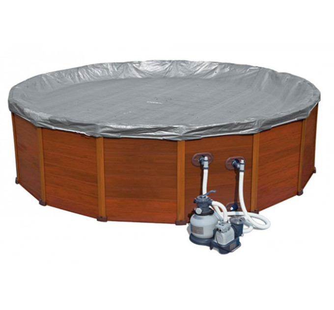 28392 Каркасный бассейн Sequoia Frame 569х135см, песочн. фильтр-насос. 220В, лестница, тент, подстилка