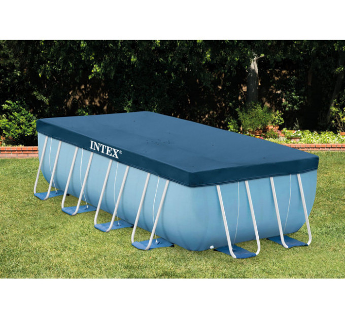 28318 Каркасный бассейн Prism Frame 488х244х107см, 10874л, фильтр-насос 3785л/ч, лестница, тент, подстилка