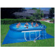 28192 Бассейн овальный Oval Frame 549х305х107см, 10920л, фильтр-насос 3785л/ч, лестница, тент, подстилка
