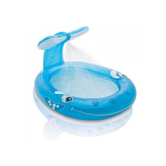 57435 Детский надувной бассейн 208х163х99см "Кит" с распылителем, 269л, от 2 лет
