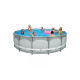 28312 Каркасный бассейн Ultra Frame, 427х122см, 14600л, песочн.фил.-насос 28644, лестн., тент, подстилка