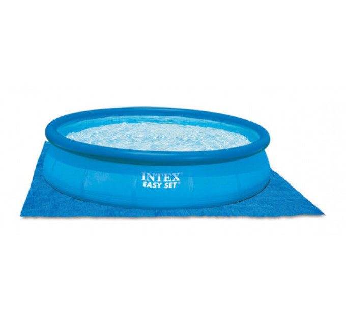 28168 Бассейн Easy Set, 457х122см, 14141л, фильтр-насос 3785л/ч, лестница, тент, подстилка