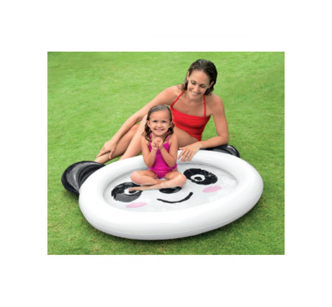 59407 Детский надувной бассейн 117х89х14см "Веселая Панда" 26л, 1-3 лет