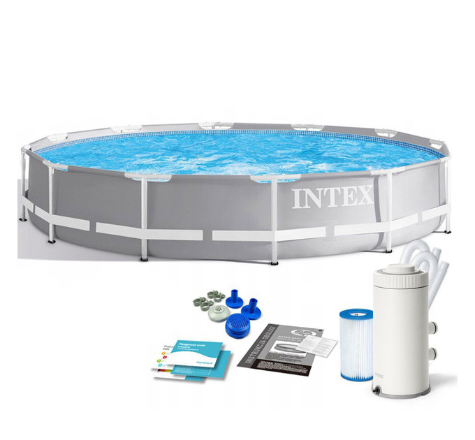 26712 Каркасный бассейн Prism Frame 366x76см, 6503л, фил.-насос 2006л/ч